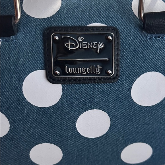 Loungefly mini mouse denim hand bag/crossbody - Picture 2 of 5